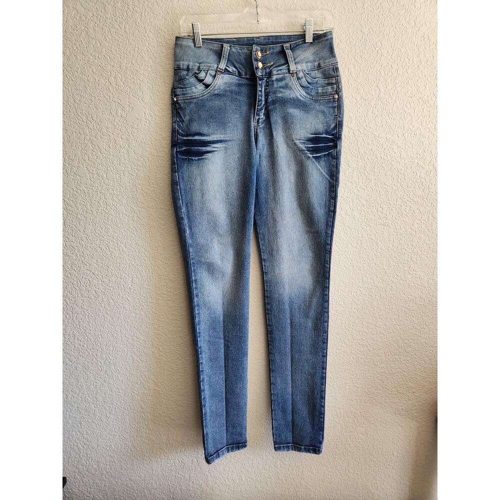 Sexy Womens Light Wash Skinny Jeans 13 - Picture 3 of 10